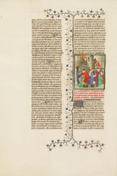 Gefangene werden aus einer besiegten Stadt geführt